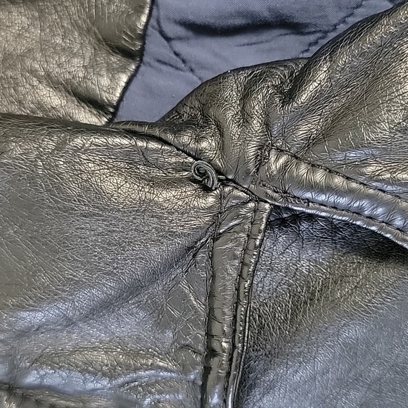Free people vegan leather jacket with buckles and snaps - Picture 6 of 13